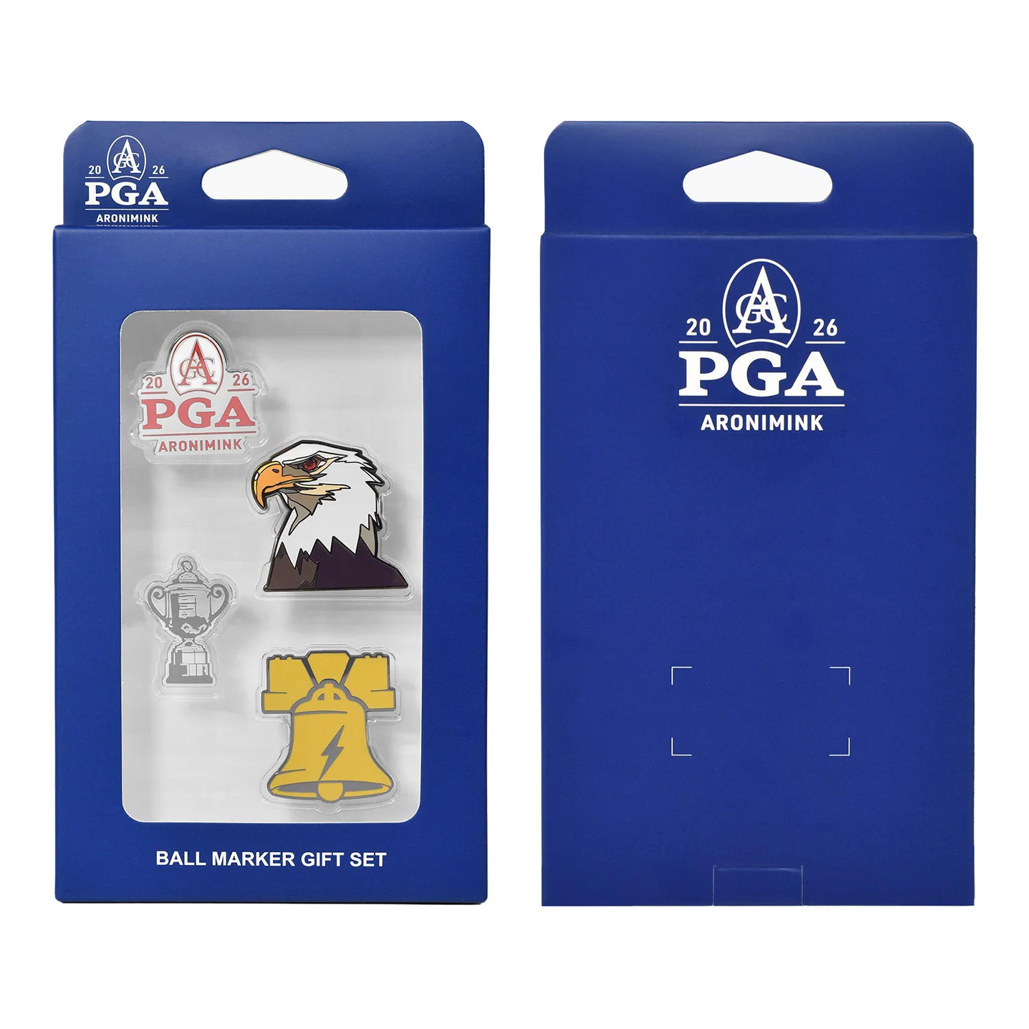 PRG Golf 2026 PGA Championship Hard Enamel 4pc Ball Mark Set
