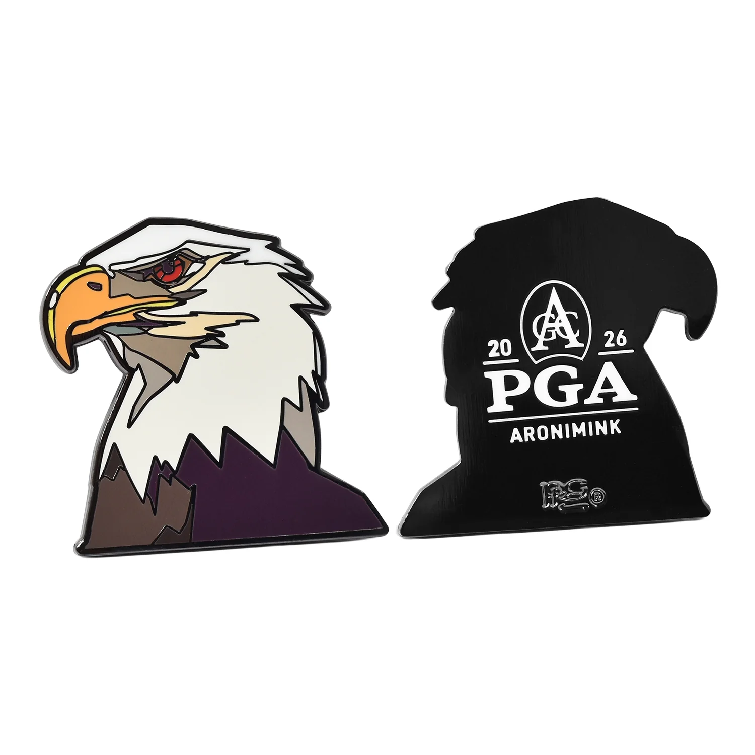 PRG Golf 2026 PGA Championship Hard Enamel 4pc Ball Mark Set - Image 3