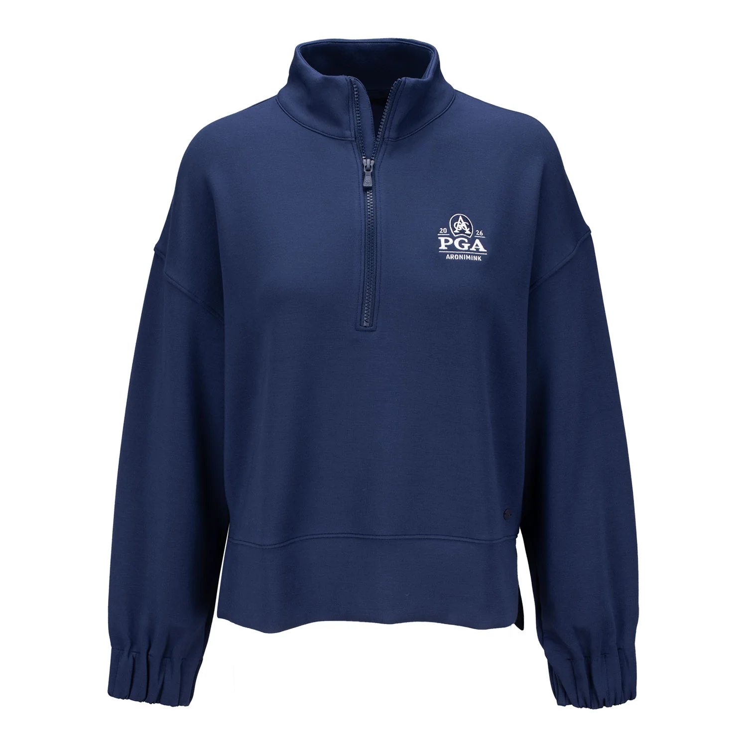 Peter Millar 2026 PGA Championship Women's Flora Knit Half Zip Pullover in Navy