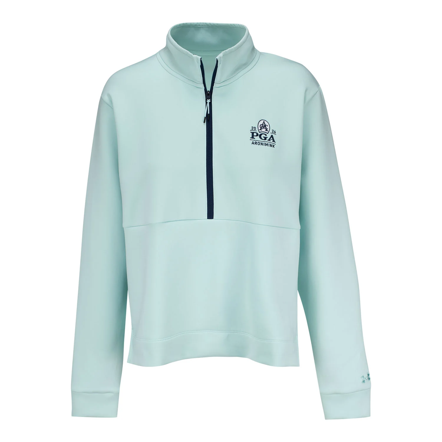 Under Armour 2026 PGA Championship Women's Aura Heather Quarter Zip in Rack Green