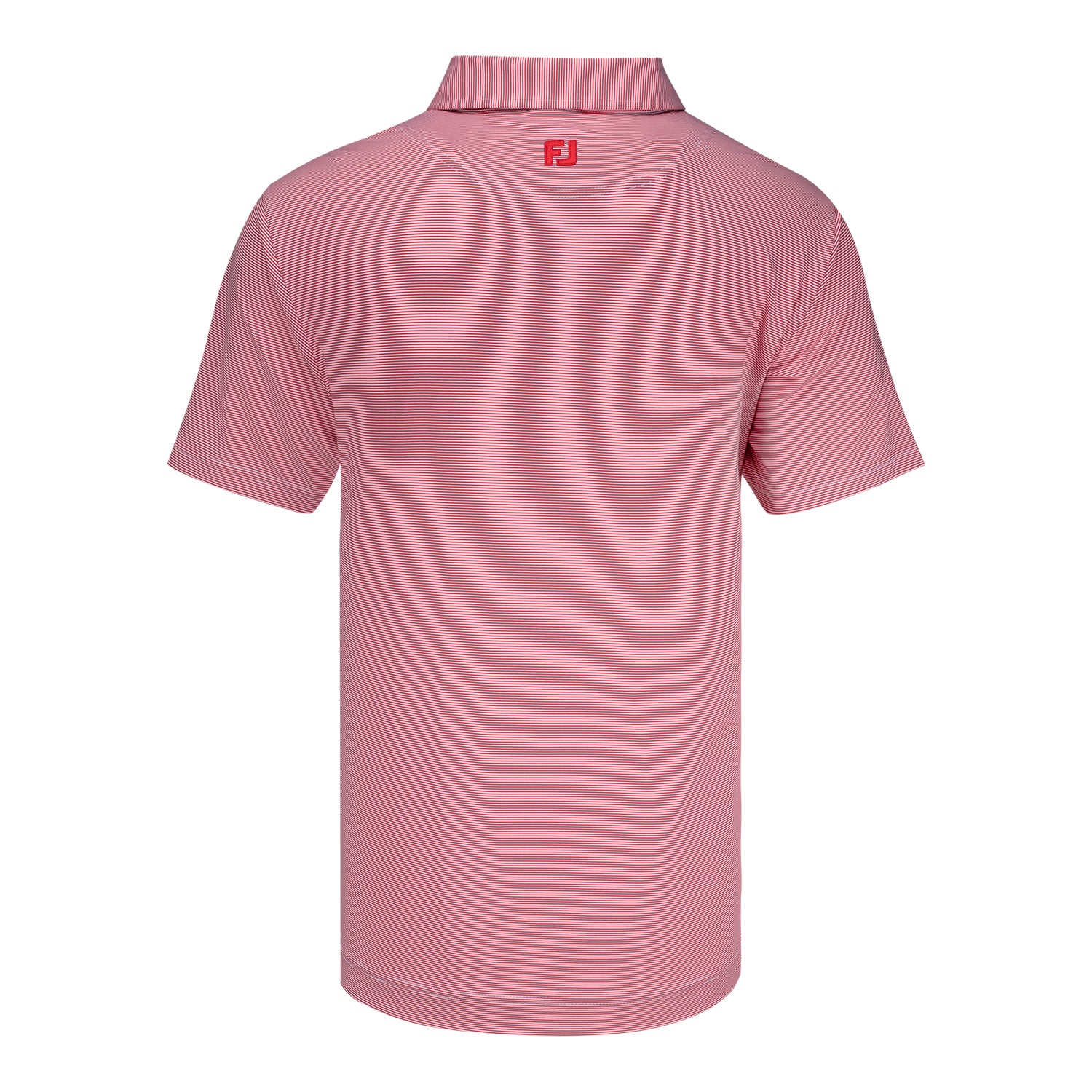 FootJoy 2026 PGA Championship Microfeeder Stripe Polo in Red and White - Image 3