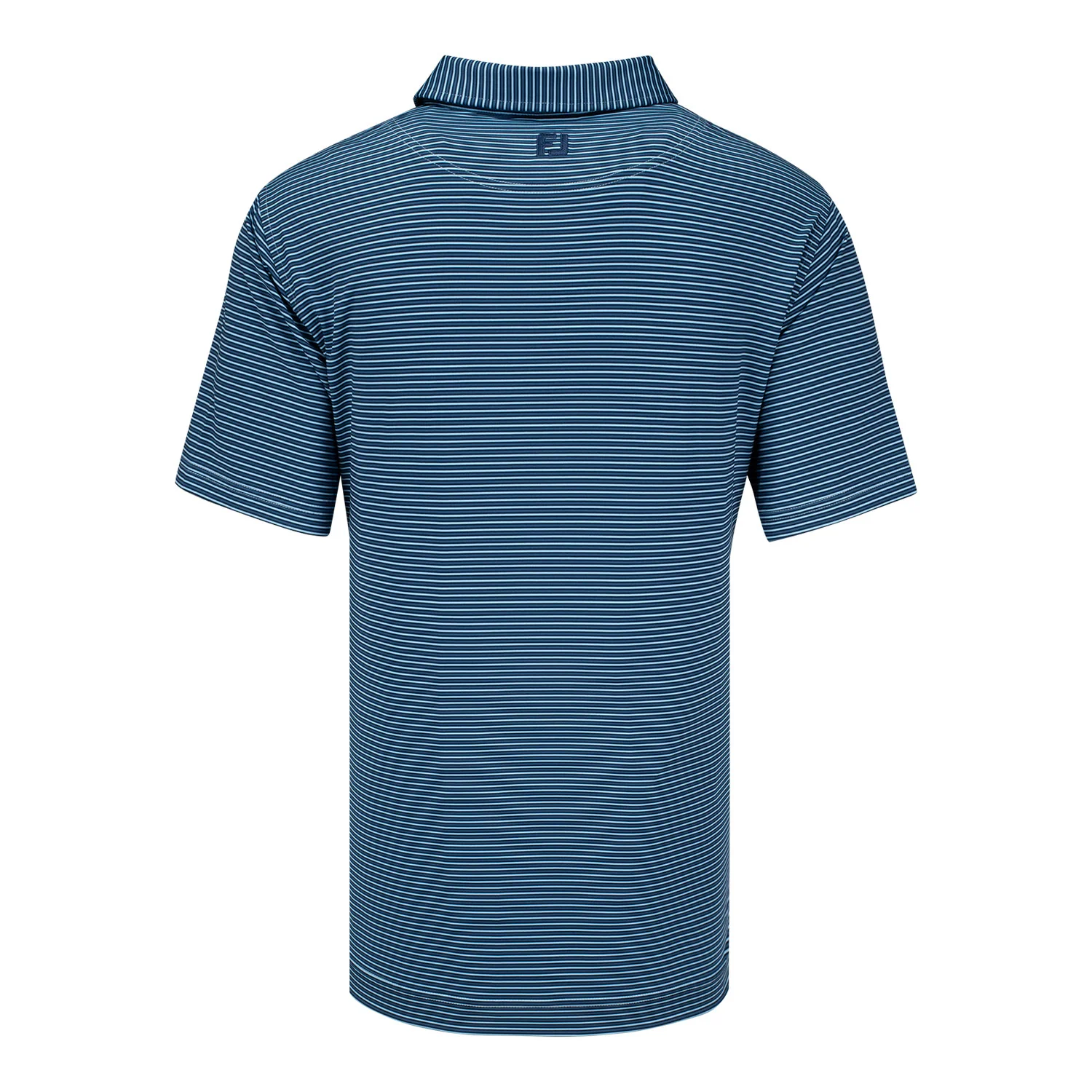 FootJoy 2026 PGA Championship Smooth Stripe Polo in Navy, Tonal Navy, and Light Blue - Image 3