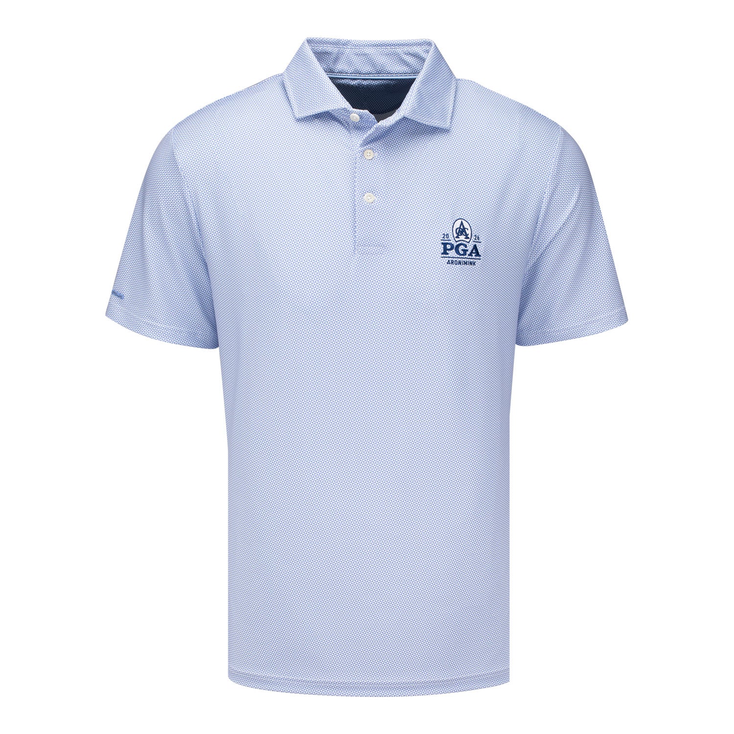 Ralph Lauren 2026 PGA Championship Lightweight Airflow Jersey Deco Polo in Fall Blue Beekman