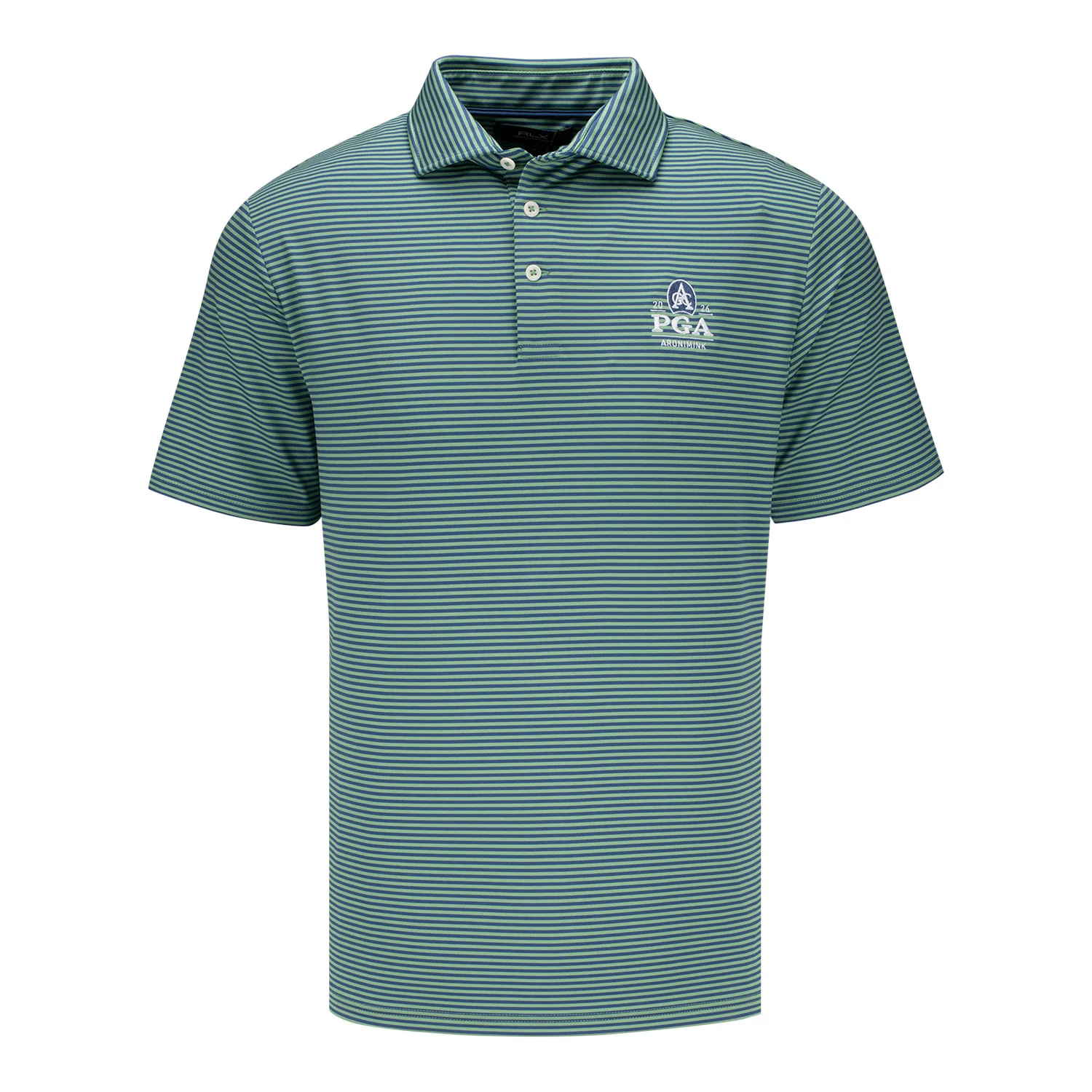 Ralph Lauren 2026 PGA Championship Lightweight Jersey Polo in Outback Green and Old Royal Blue