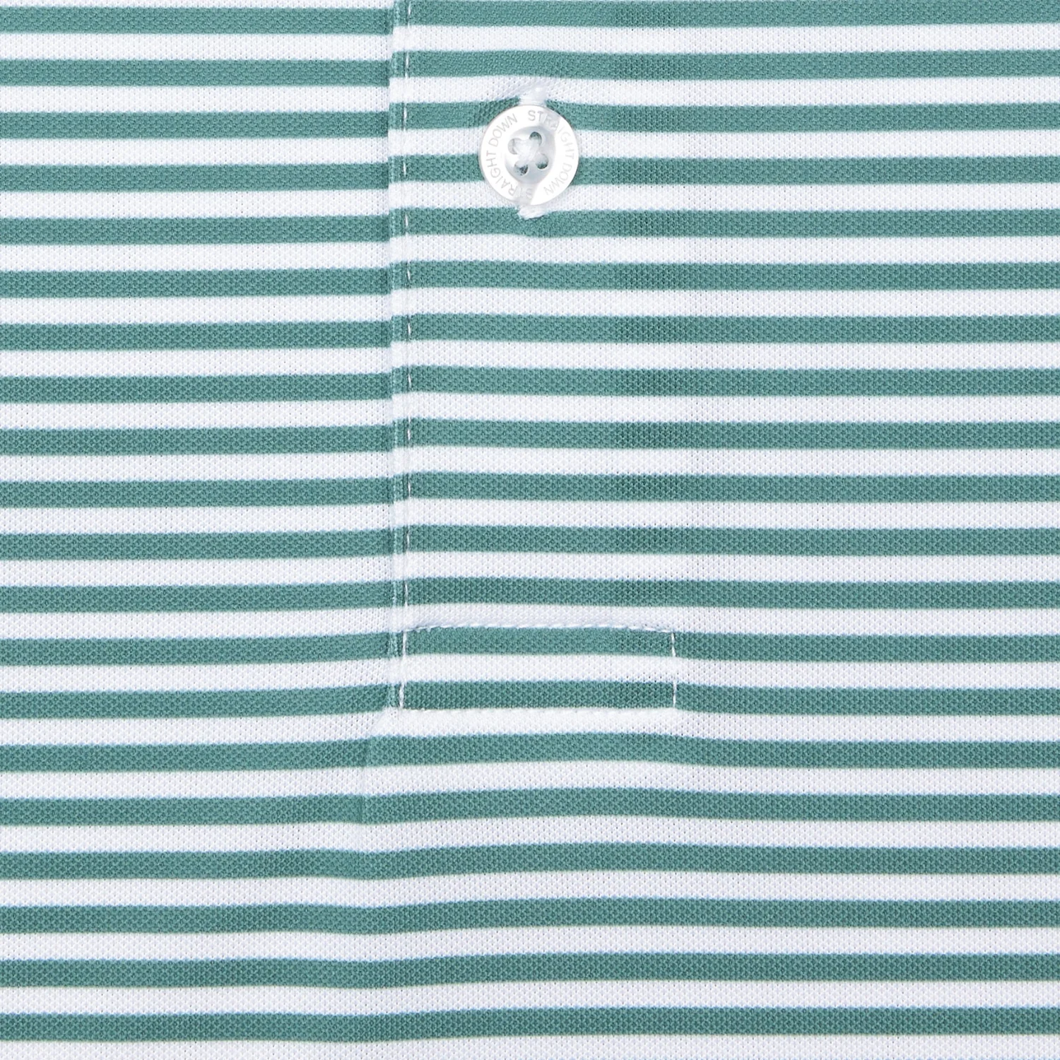 Straight Down 2026 PGA Championship Del Mar Stripe Polo in Sage - Image 2