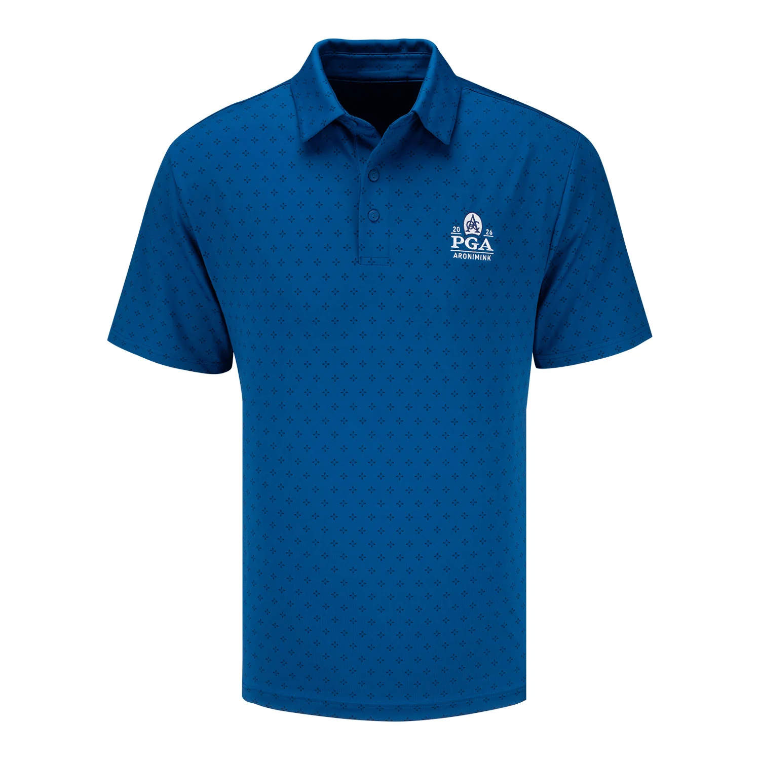 Under Armour 2026 PGA Championship Playoff Micro Flower Dot Polo in Varsity Blue