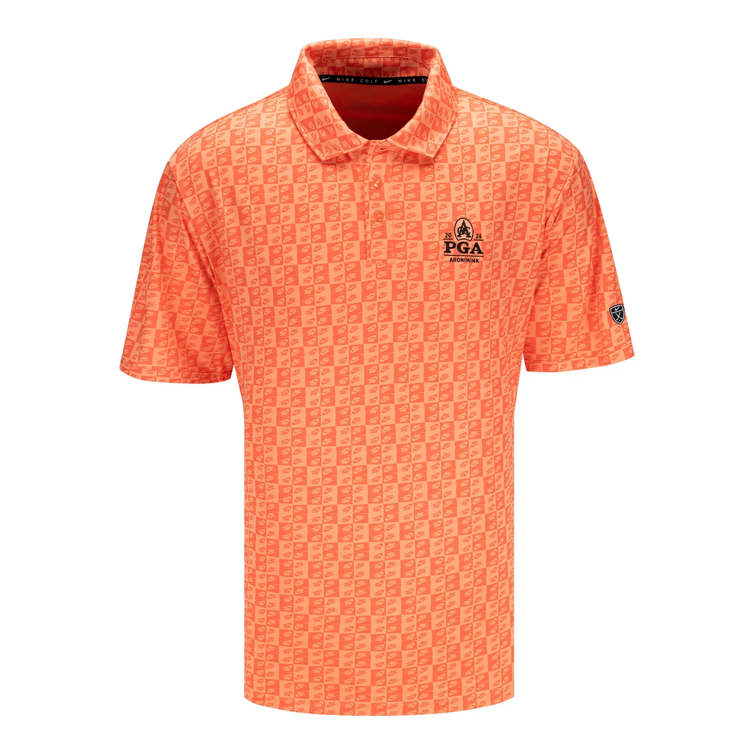 Nike 2026 PGA Championship Par Polo in Orange Frost