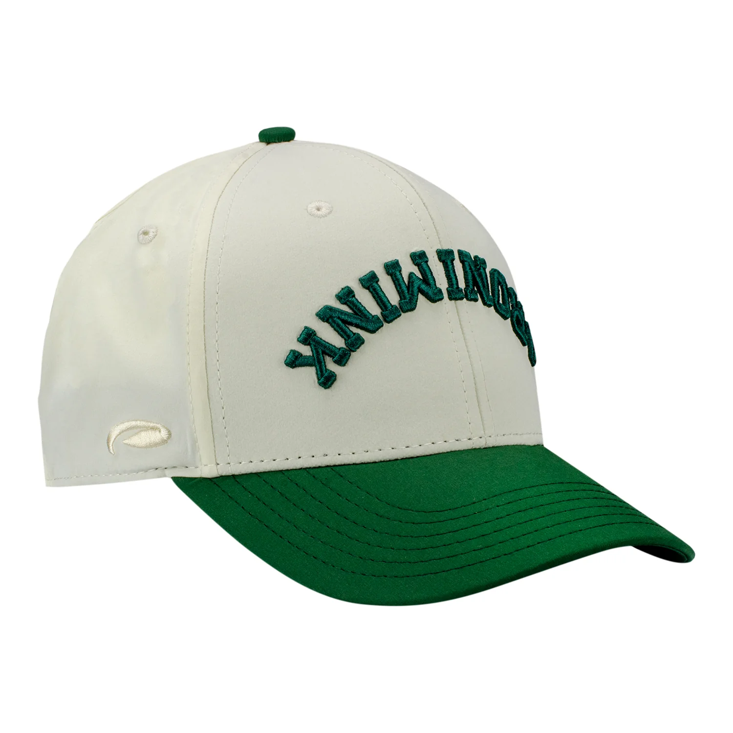 Pukka 2026 PGA Championship Two Toned Flipped Aronimink Hat in Forest Green and Cream - Image 2