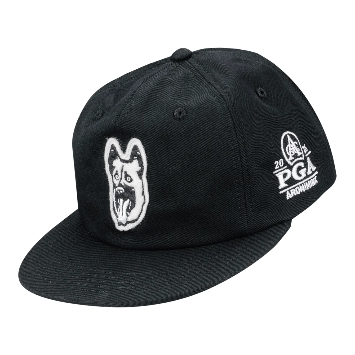 Underdog 2026 PGA Championship Vintage Hungry Dog Flatbill Hat in Black