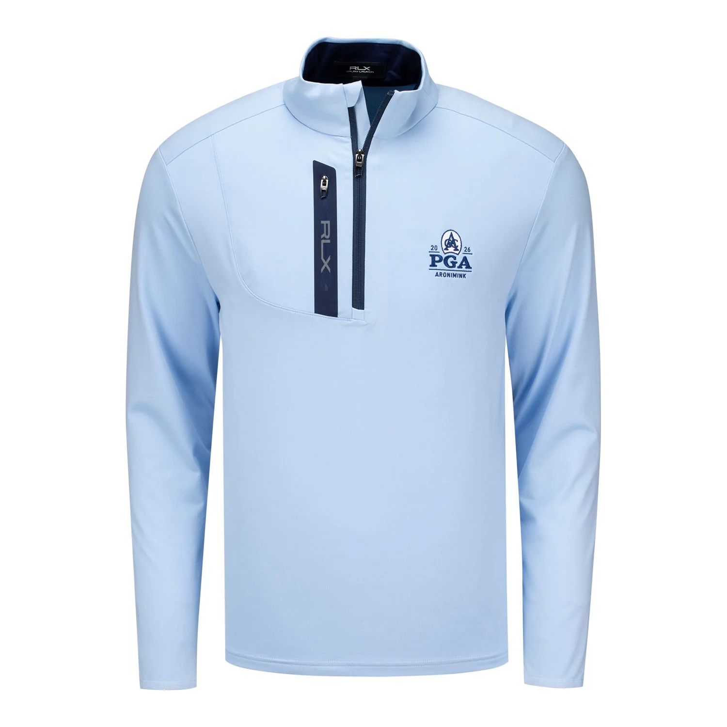Ralph Lauren 2026 PGA Championship Luxury Performance Driver Quarter Zip Pullover in Office Blue