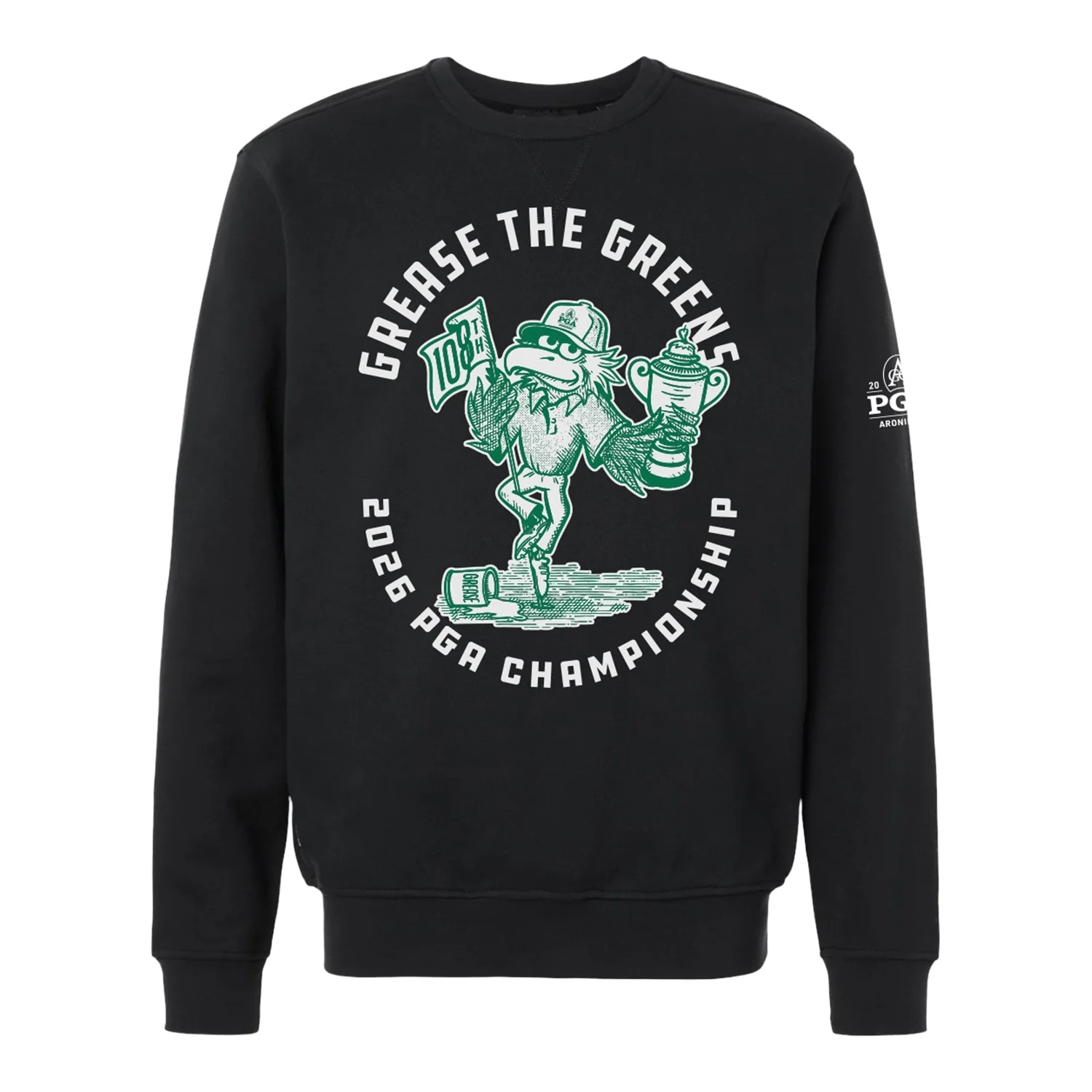 Underdog 2026 PGA Championship Grease the Greens Crewneck in Black