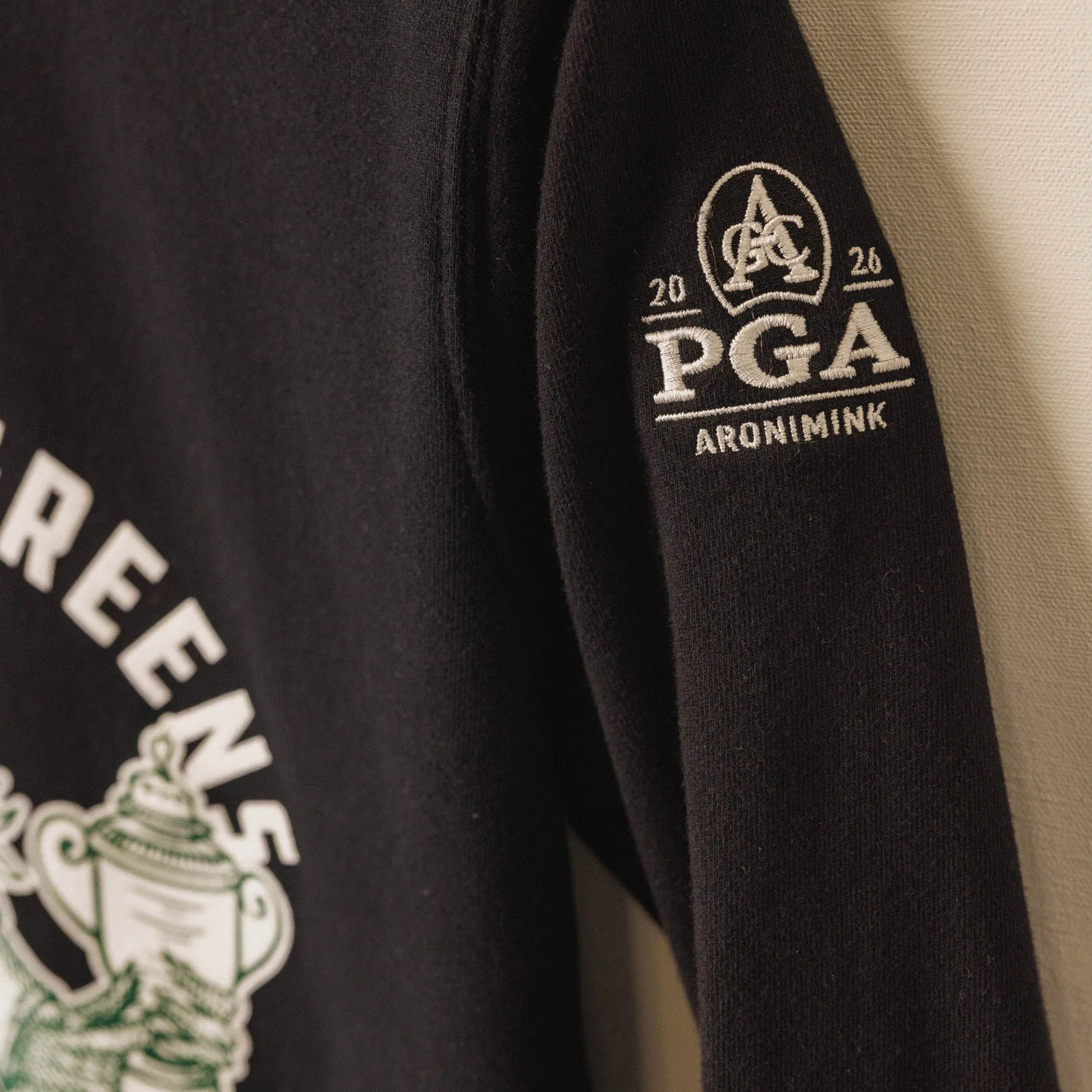 Underdog 2026 PGA Championship Grease the Greens Crewneck in Black - Image 4
