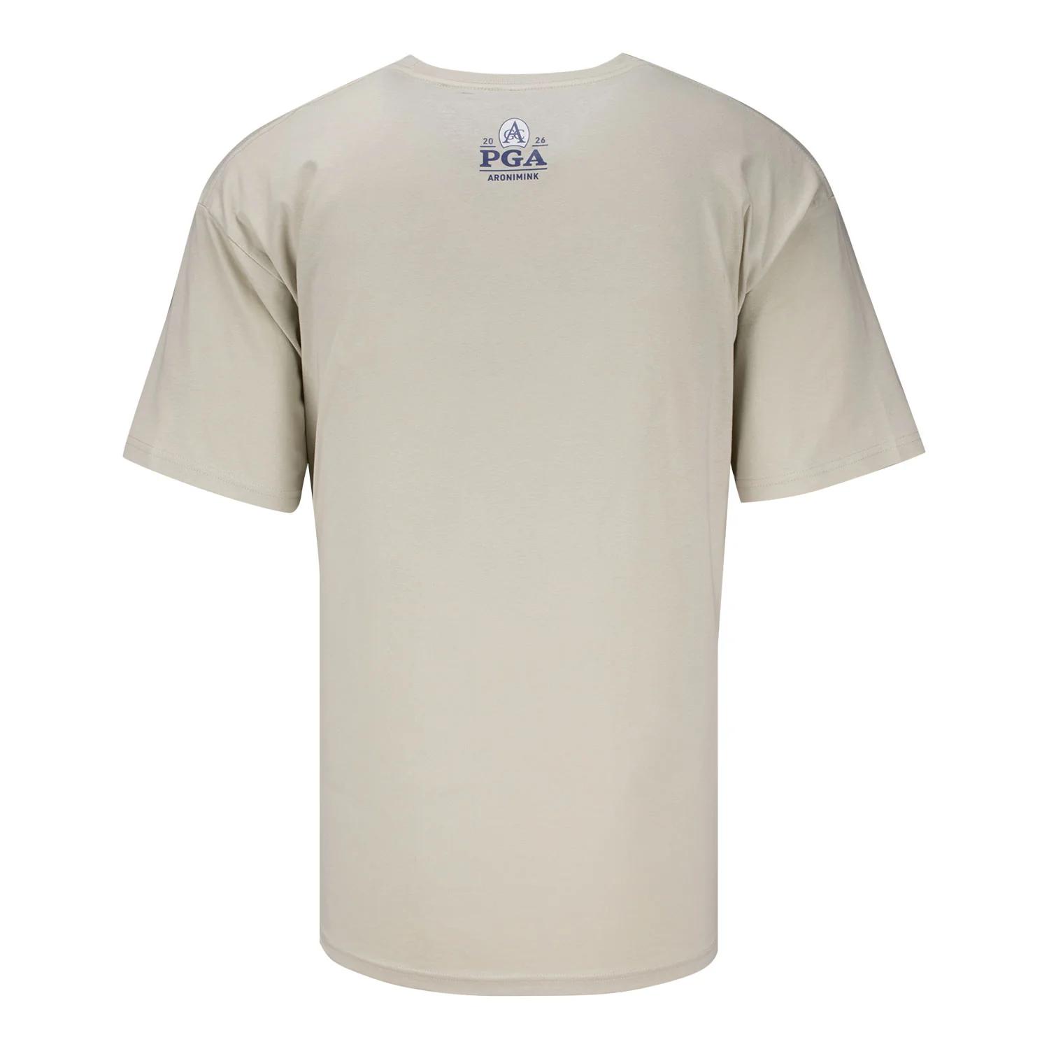Ahead 2026 PGA Championship Golf Ball Cartoon T-Shirt in Bone Beige - Image 2