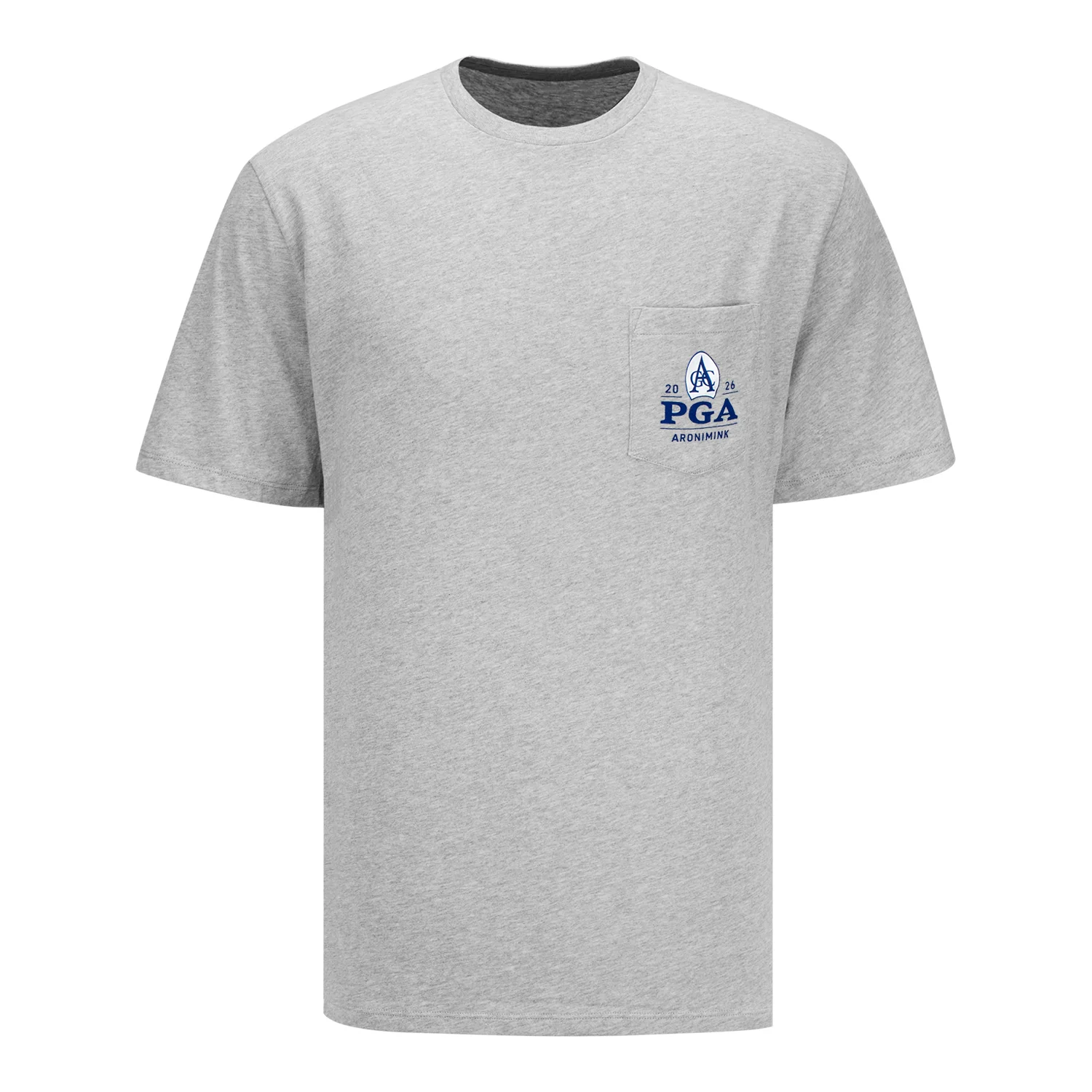 Vineyard Vines 2026 PGA Championship USA Whale Short Sleeve Pocket Tee in Grey - Image 2
