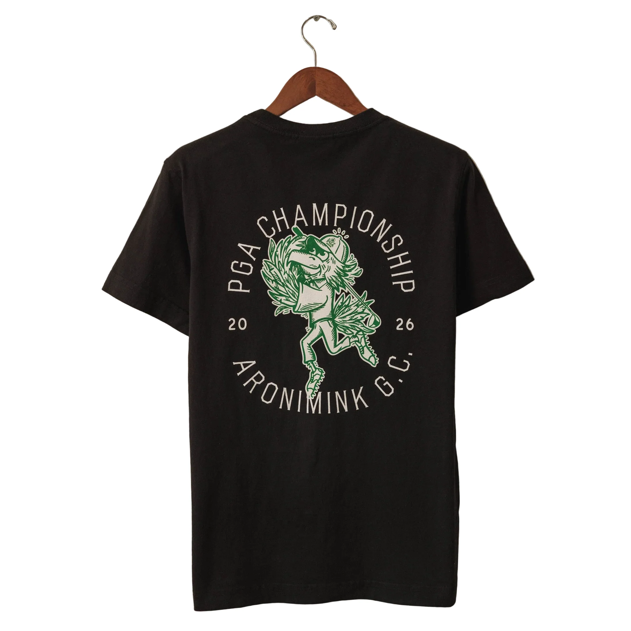 Underdog 2026 PGA Championship Eagle Mascot T-Shirt in Black